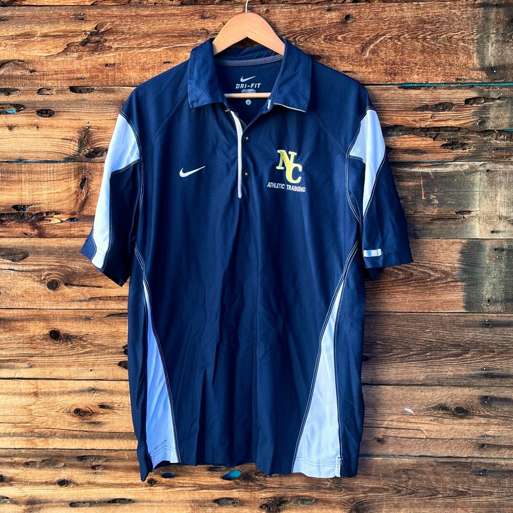 NIKE | Dri-FIT Blue Polo Shirt L